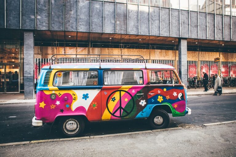 Exploring the Open Road in a Classic Hippie Van